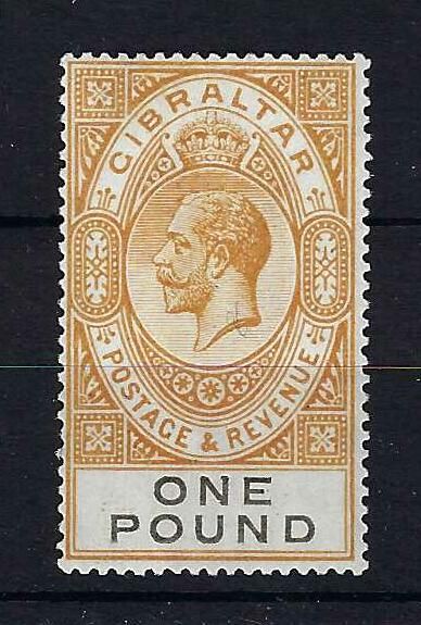 Image of Gibraltar SG 107var3 LMM British Commonwealth Stamp
